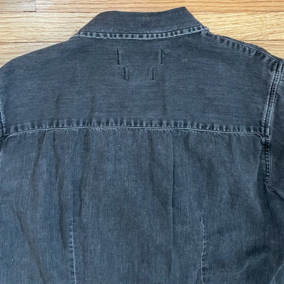 MADEWELL Charcoal Chambray Tuxedo Buttondown Shirt - Picture 14 of 15